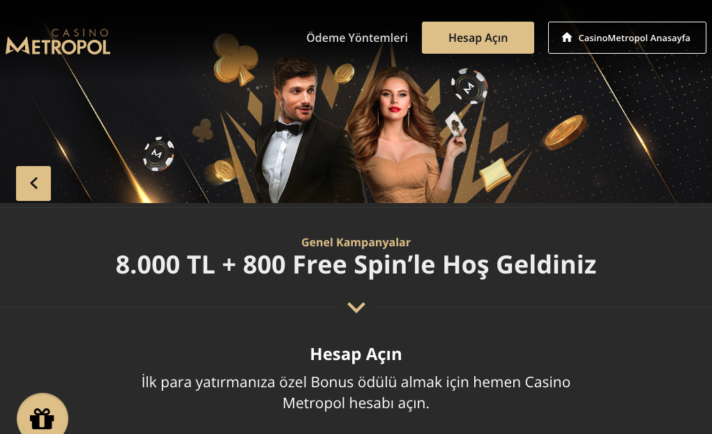 Casinometropol masaustu