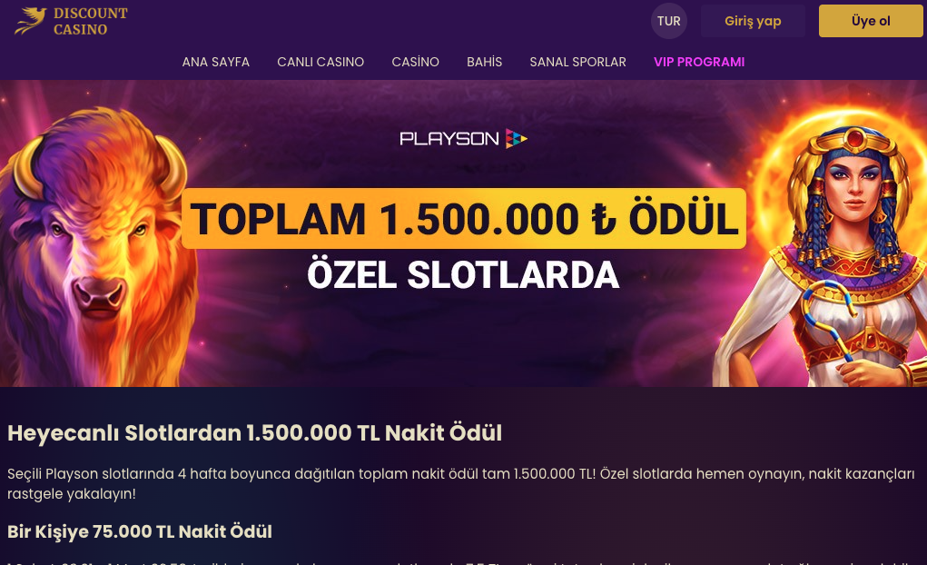 Discountcasino masaustu