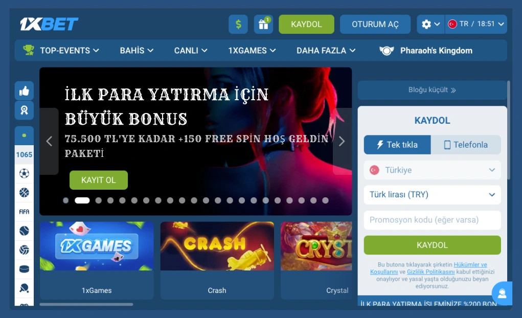 1xbet anasayfa